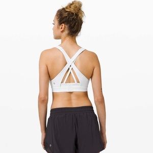 Lululemon White Stash It All Bra